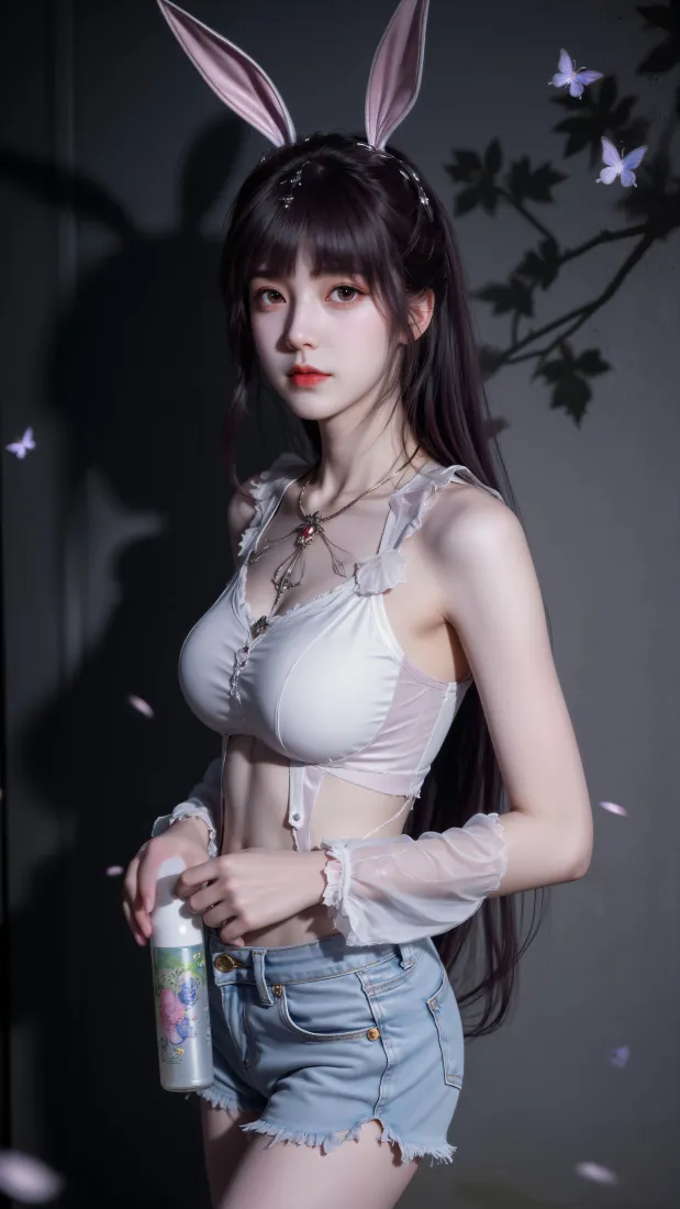 小舞手机壁纸｜斗罗大陆cos背景图片 - 兔耳长发少女「哲风壁纸」
