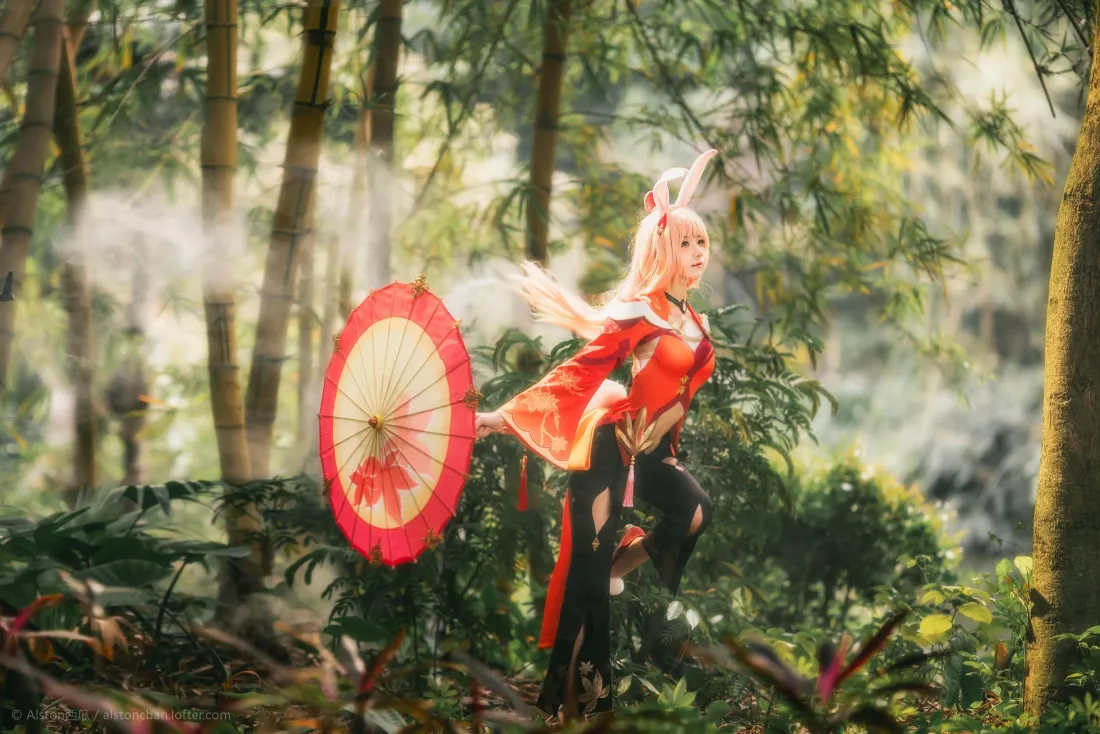 3k王者荣耀公孙离壁纸｜竹林古风背景图片 - 桜桃喵cosplay「哲风壁纸」
