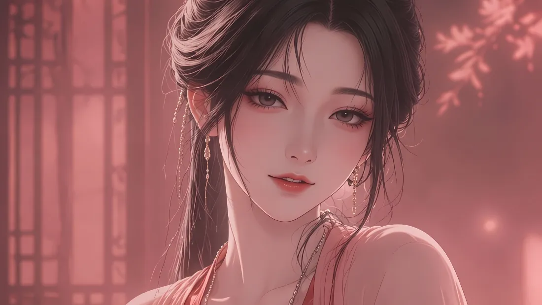 7k慕沛灵壁纸｜古风红衣少女背景图片 - 凡人修仙传角色「哲风壁纸」