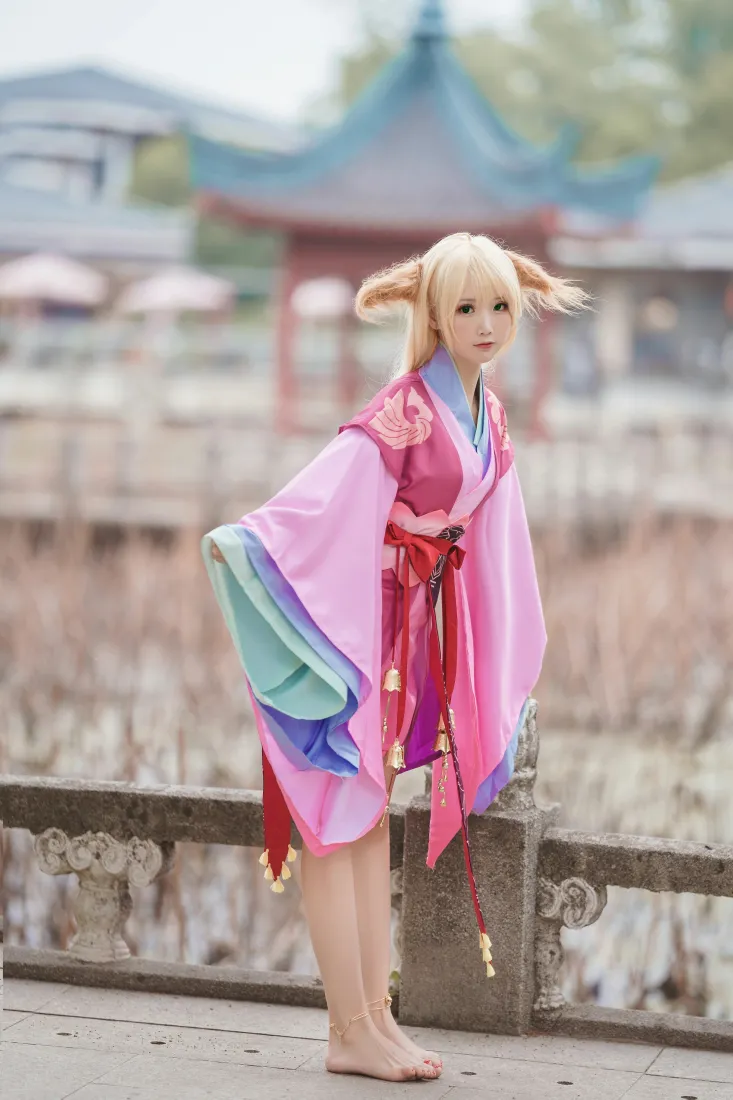涂山苏苏手机壁纸｜狐妖小红娘cos背景图片 - 面饼仙儿写真「哲风壁纸」