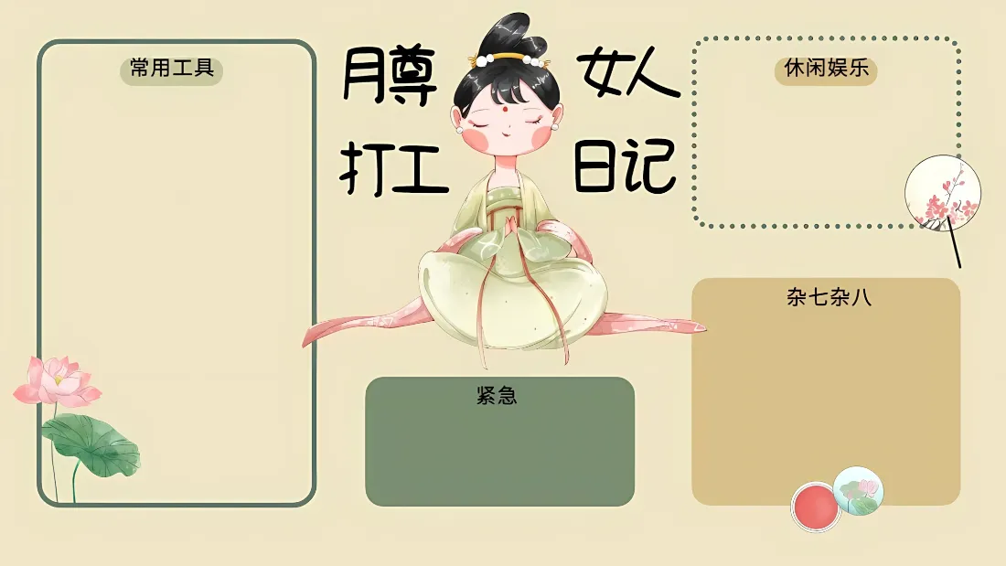 2k古风少女漫画壁纸｜工作分区背景图片 - 桌面分区模板「哲风壁纸」