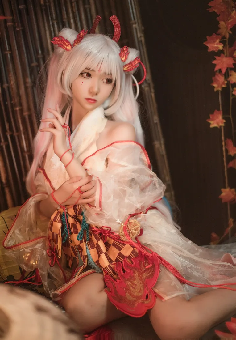 阴阳师不知火手机壁纸｜古风cos背景图片 - 南桃Momoko「哲风壁纸」