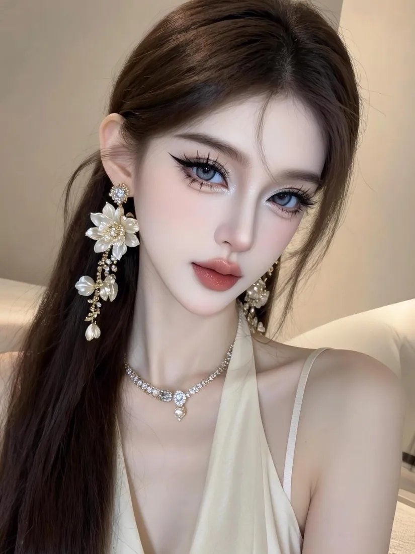 精致美女手机壁纸｜轻奢穿搭背景图片 - 高级氛围感时尚人像「哲风壁纸」