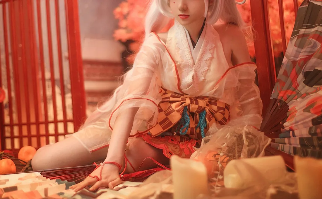 3k不知火壁纸｜南桃Momoko真人cos背景图片 - 阴阳师和风少女「哲风壁纸」