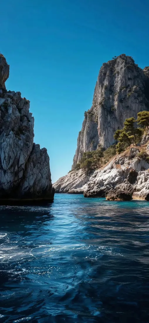 海岸悬崖手机壁纸｜碧海蓝天背景图片 - 自然风景「哲风壁纸」