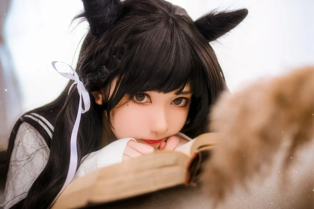 4k爱宕壁纸｜南桃Momoko水手服背景图片 - 碧蓝航线cosplay「哲风壁纸」