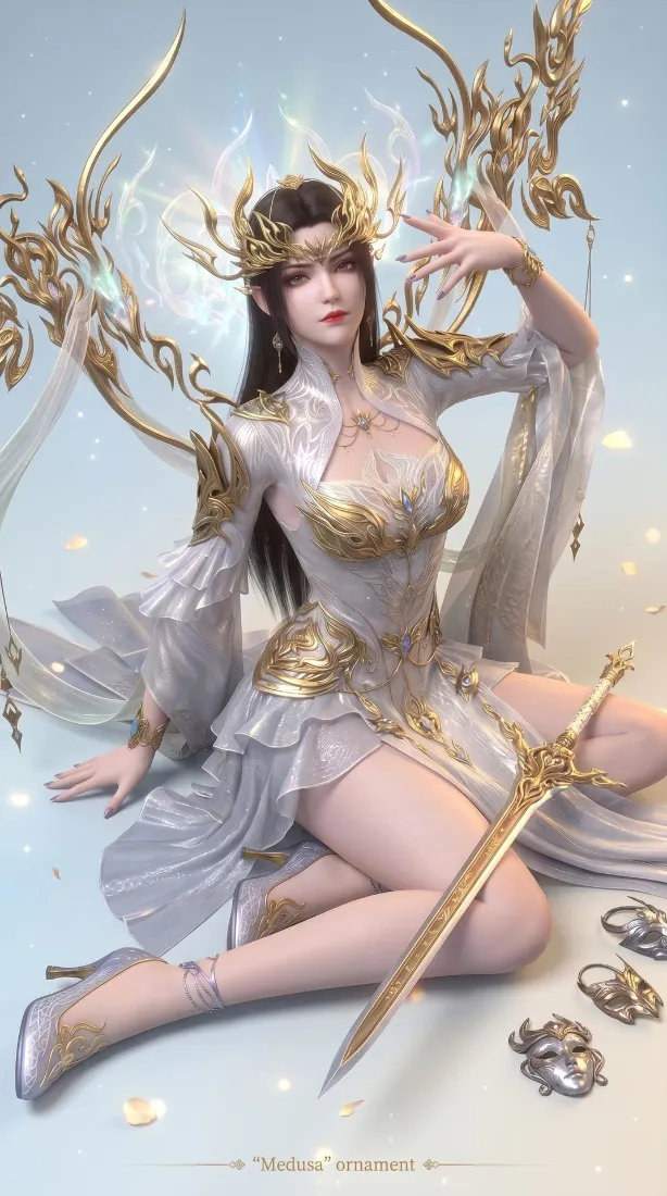斗破苍穹美杜莎手机壁纸｜国漫3D角色背景图片 - 古风玄幻女神「哲风壁纸」