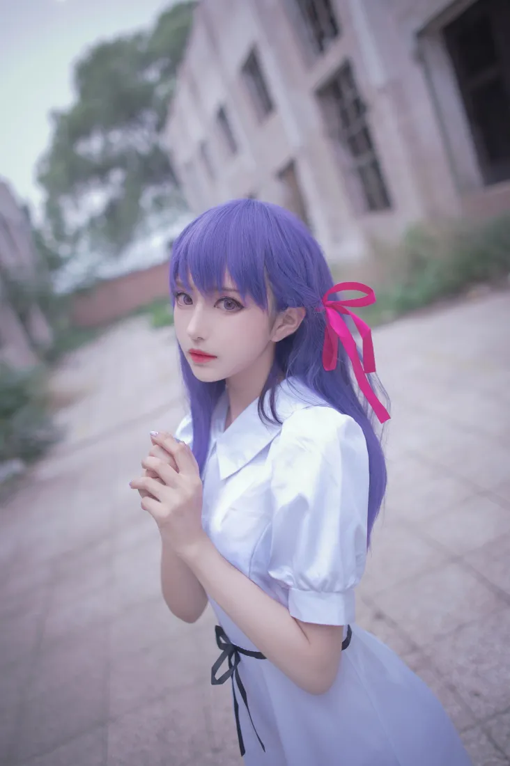 间桐樱手机壁纸｜Fate cosplay背景图片 - Shika小鹿鹿「哲风壁纸」