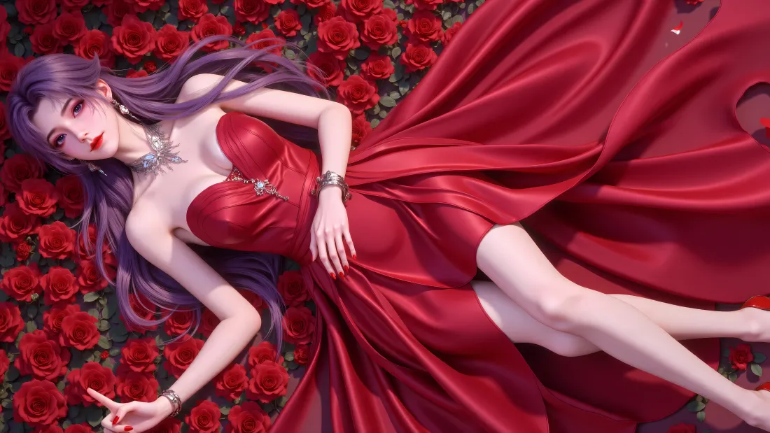 6k云霄壁纸｜红玫瑰花海背景图片 - 师兄啊师兄「哲风壁纸」