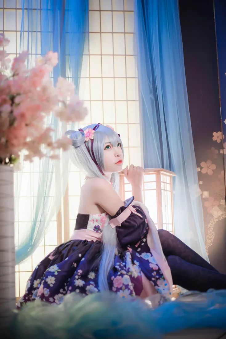 樱花初音手机壁纸｜日式樱花场景背景图片 - 二佐Nisa「哲风壁纸」