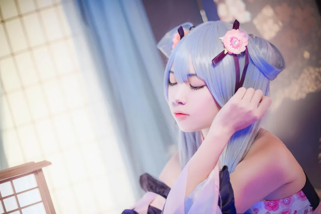 5k樱花初音壁纸｜和风室内背景图片 - 二佐Nisa「哲风壁纸」