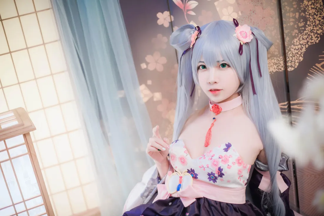 5k樱花初音壁纸｜日式和风背景图片 - 二佐Nisa cos「哲风壁纸」