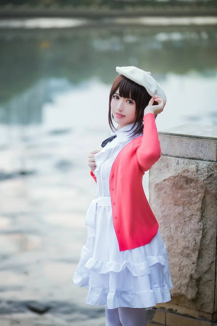 加藤惠手机壁纸｜鳗鱼霏儿cosplay背景图片 - 户外甜美穿搭「哲风壁纸」