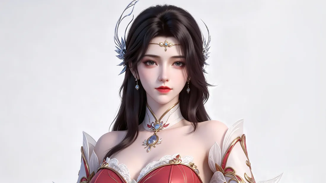 8k斗破苍穹玄衣师娘壁纸｜国漫古风背景图片 - 冷艳御姐「哲风壁纸」