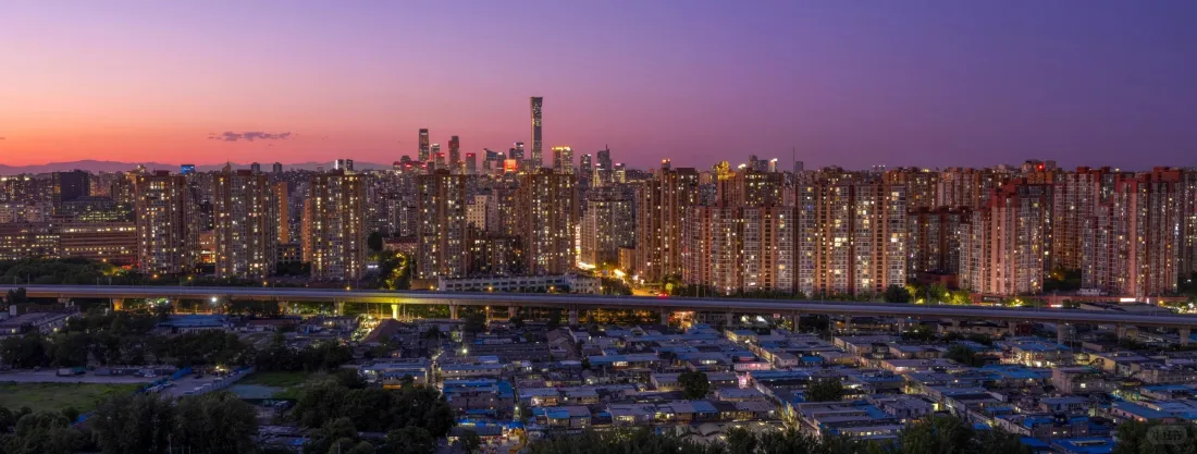 3k北京CBD壁纸｜黄昏城市天际线背景图片 - 都市全景「哲风壁纸」