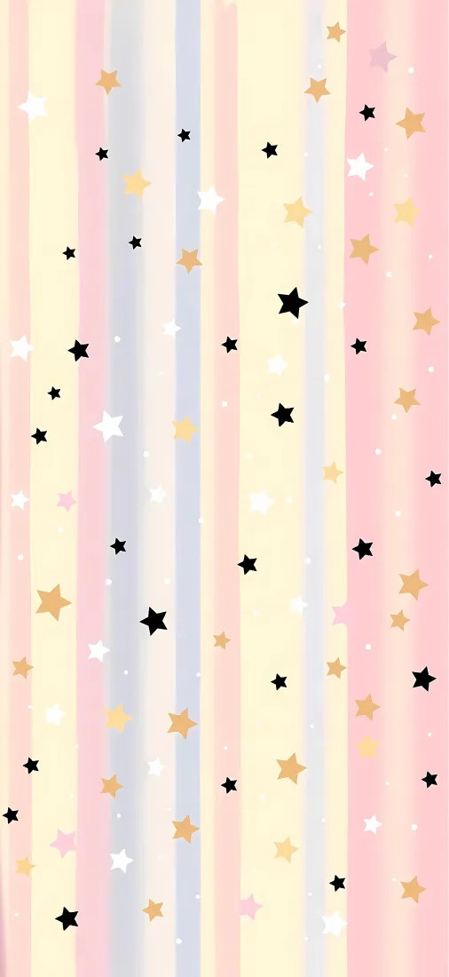星星手机壁纸｜马卡龙竖纹背景图片 - 温柔简约小清新「哲风壁纸」