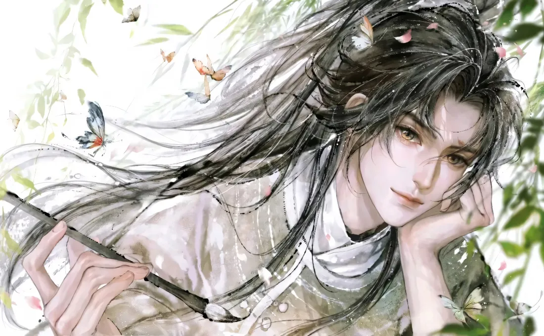 2k剑来壁纸｜古风少年水墨画背景图片 - 国风二次元插画「哲风壁纸」