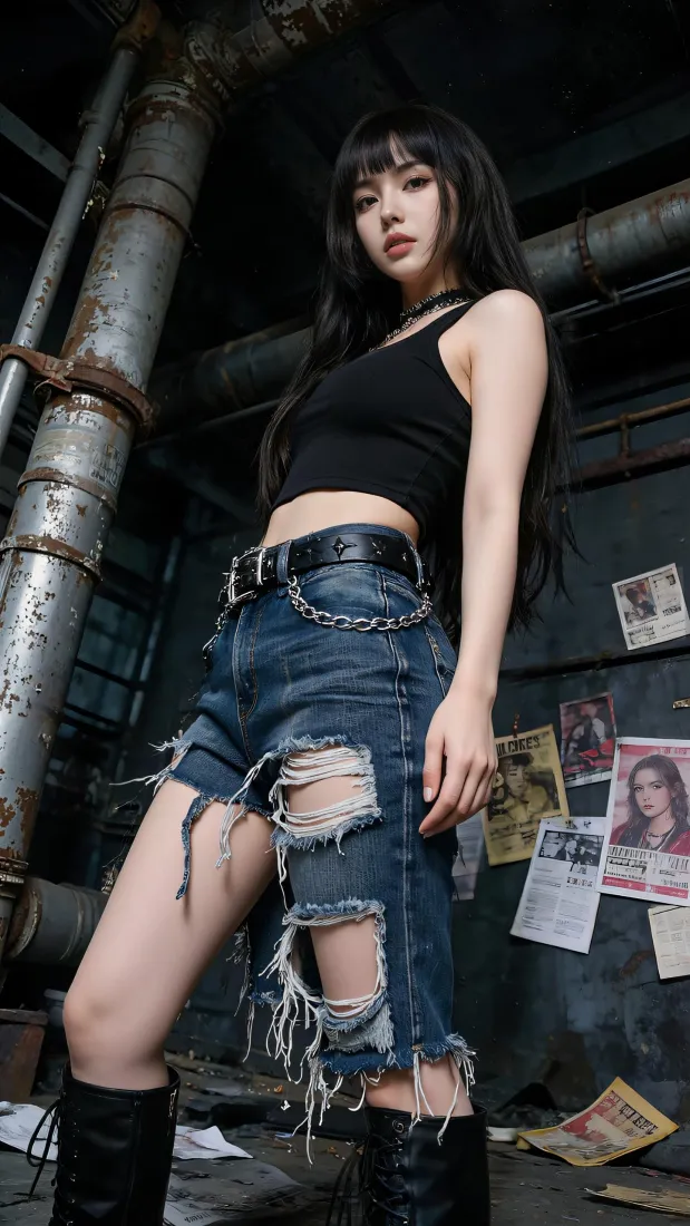 酷飒女生手机壁纸｜工业风街头背景图片 - 甜酷潮流穿搭「哲风壁纸」
