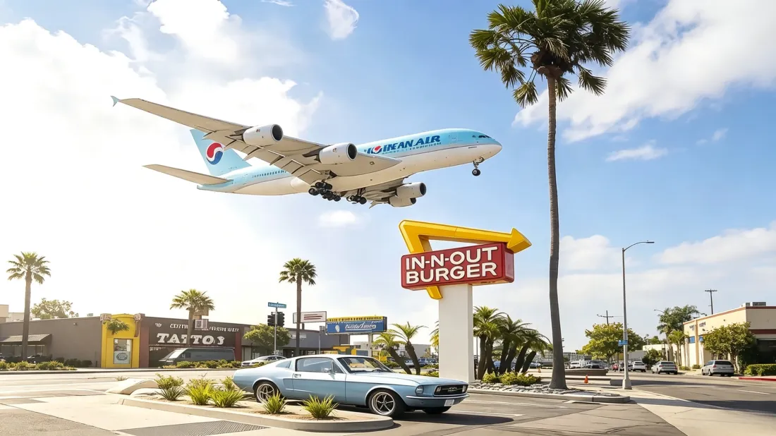 3k大韩航空飞机壁纸｜InNout街头背景图片 - 美式风光「哲风壁纸」
