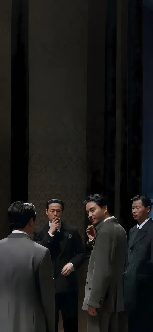 张国荣新上海滩手机壁纸｜民国西装背景图片 - 许文强「哲风壁纸」