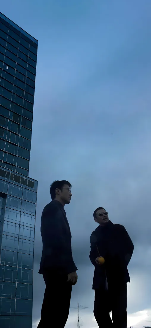 无间道3终极无间手机壁纸｜黎明陈道明天台背景图片 - 经典场景「哲风壁纸」
