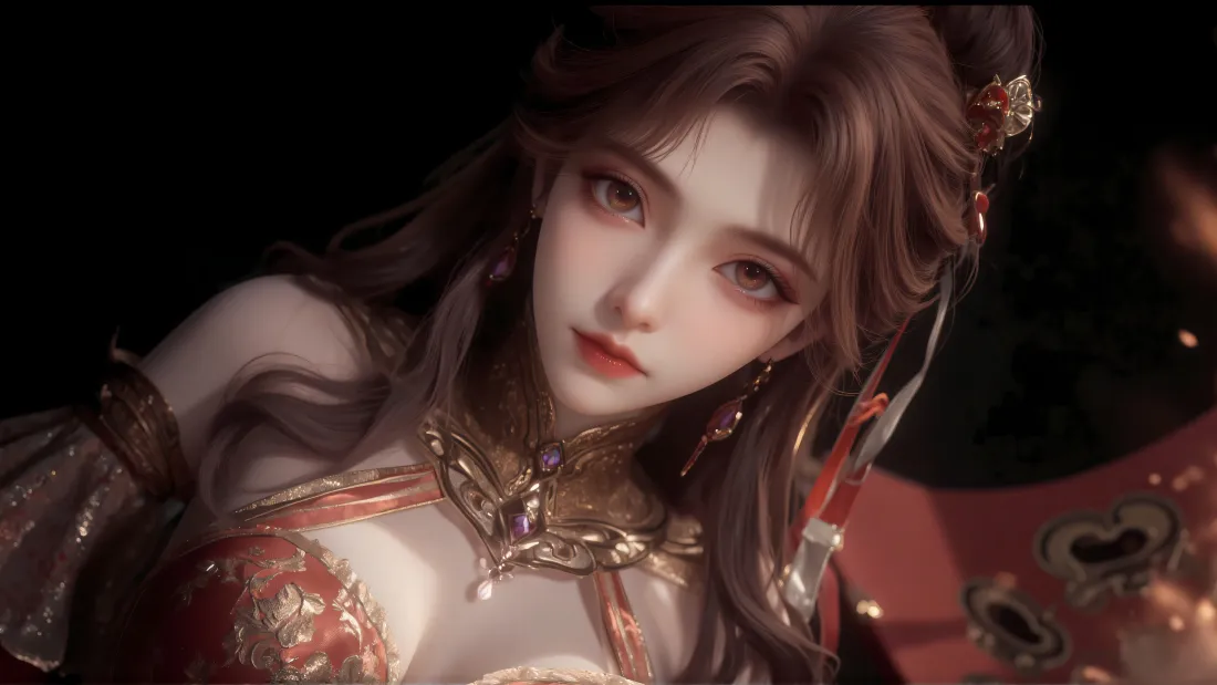 6k绝世唐门橘子壁纸｜二次元古风背景图片 - 美艳女性角色「哲风壁纸」