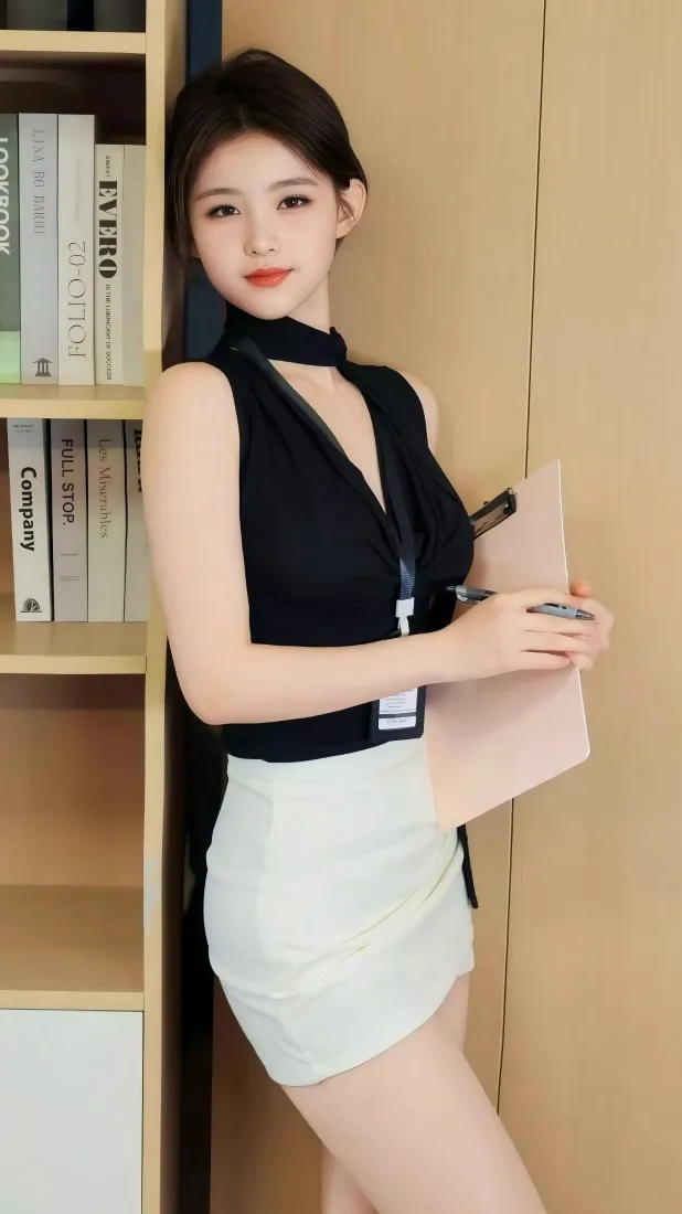 气质职场美女手机壁纸｜办公室背景图片 - 时尚穿搭「哲风壁纸」