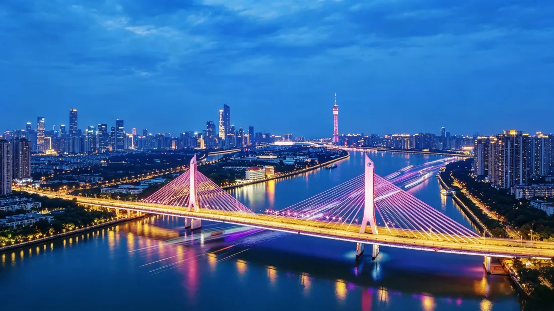 3k广州珠江夜景壁纸｜城市风光背景图片 - 广州塔地标景观「哲风壁纸」