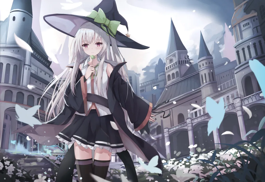 2k伊蕾娜壁纸｜魔女之旅欧式城堡背景图片 - 灰之魔女少女「哲风壁纸」