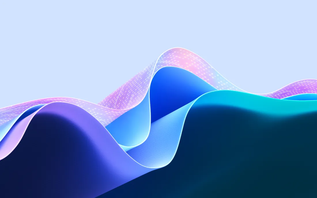 4k微软DevHome壁纸｜炫彩流体背景图片 - 渐变波浪「哲风壁纸」