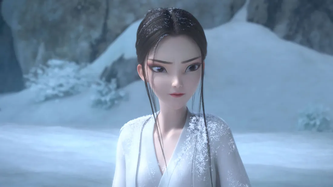 7k小白壁纸｜冰雪场景背景图片 - 白蛇传古风影视角色「哲风壁纸」