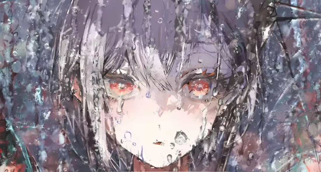 2k红瞳银发少女壁纸｜二次元动漫背景图片 - 手绘插画「哲风壁纸」