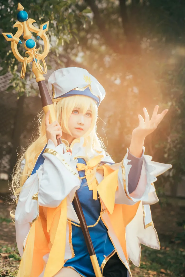 女神官手机壁纸｜树林暖光背景图片 - 三度_69cosplay「哲风壁纸」