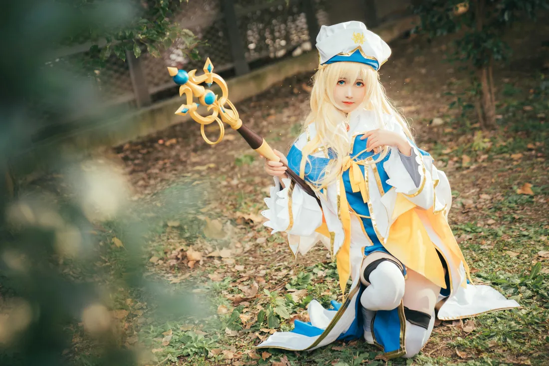 5k哥布林杀手女神官壁纸｜户外cosplay背景图片 - 三度_69「哲风壁纸」