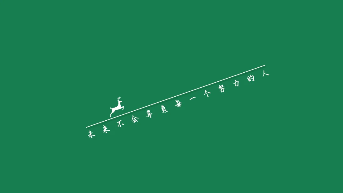 4k趣味励志打工壁纸｜绿色背景图片 - 打工人奋斗正能量激励「哲风壁纸」