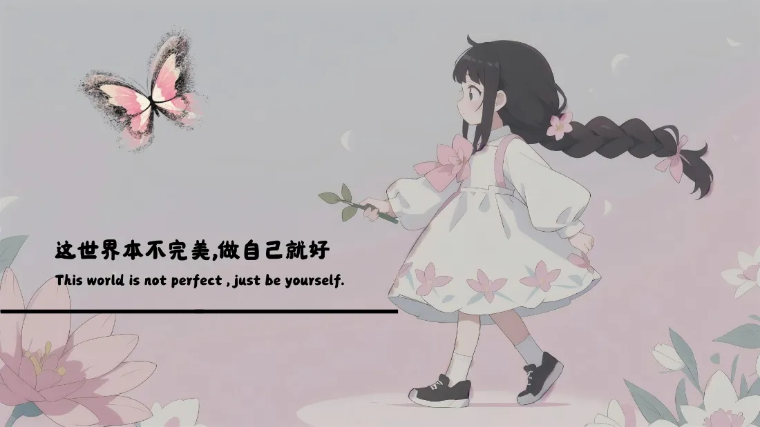 2k二次元女孩壁纸｜治愈粉色背景图片 - 适配办公桌面「哲风壁纸」