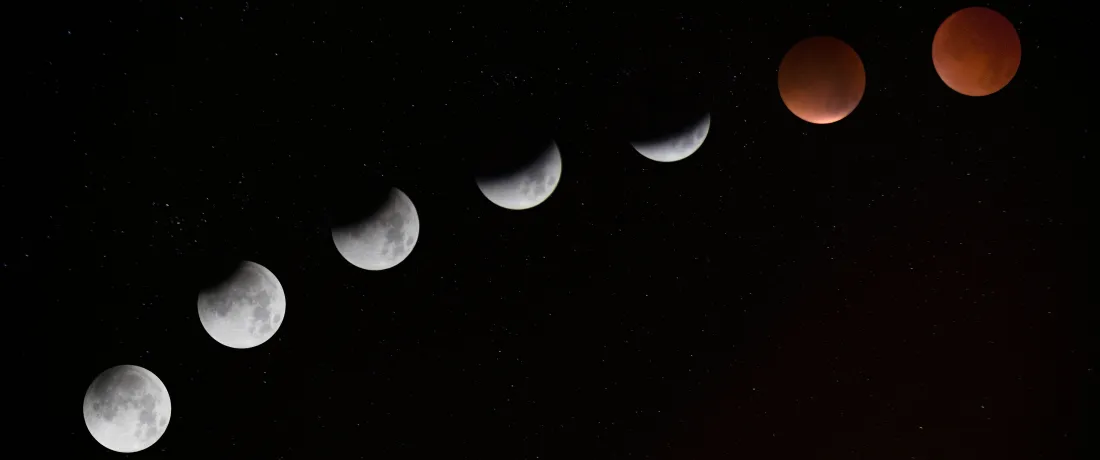 3k月全食壁纸｜黑夜夜空背景图片 - 月相变化全程记录「哲风壁纸」