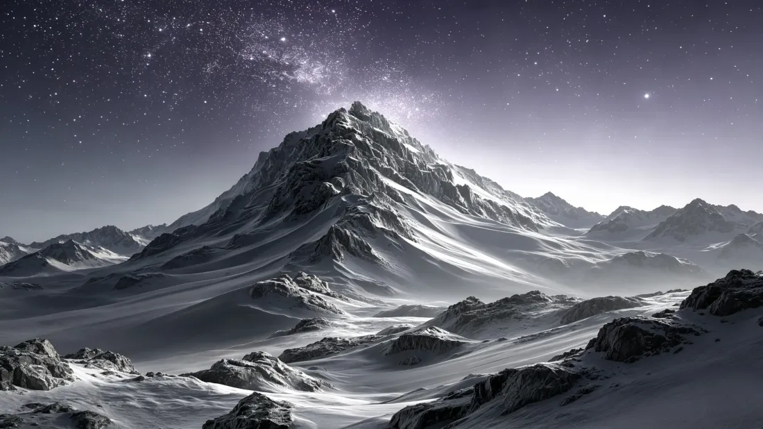 3k雪山星空壁纸｜高山云海背景图片 - 自然山川风景「哲风壁纸」