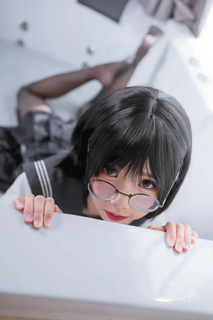面饼仙儿手机壁纸｜jk少女背景图片 - 居家黑丝写真「哲风壁纸」
