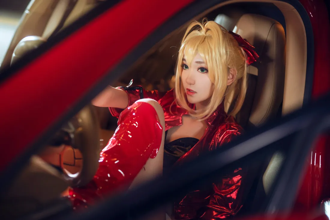 4k尼禄赛车娘壁纸｜Fate cosplay背景图片 - 南桃Momoko「哲风壁纸」