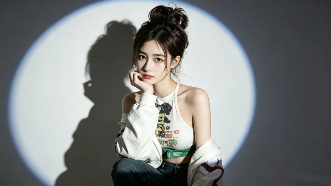 3k氛围感美女壁纸｜光影人像背景图片 - 时尚写真「哲风壁纸」