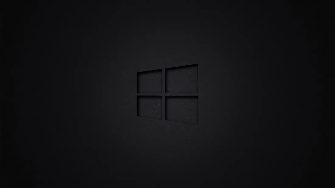 4kWindows10壁纸｜暗色背景图片 - 简约微软标识「哲风壁纸」