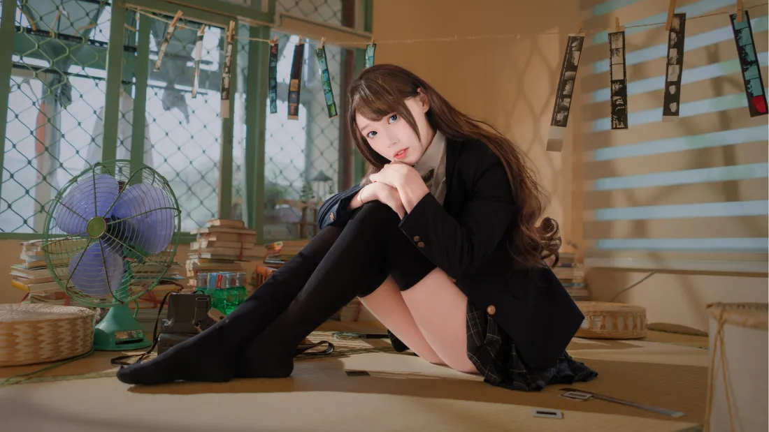4k长发美女壁纸｜日式居室内背景图片 - 氛围感穿搭写真「哲风壁纸」