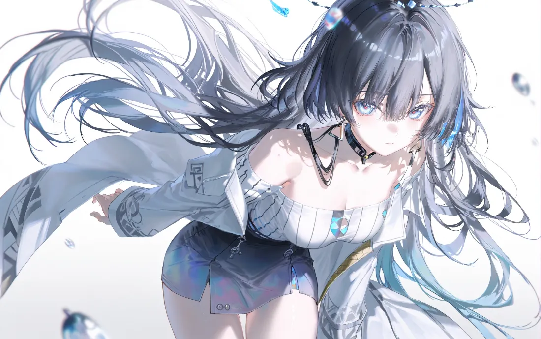 2k鸣潮莫宁壁纸｜白发少女背景图片 - 二次元游戏角色插画「哲风壁纸」