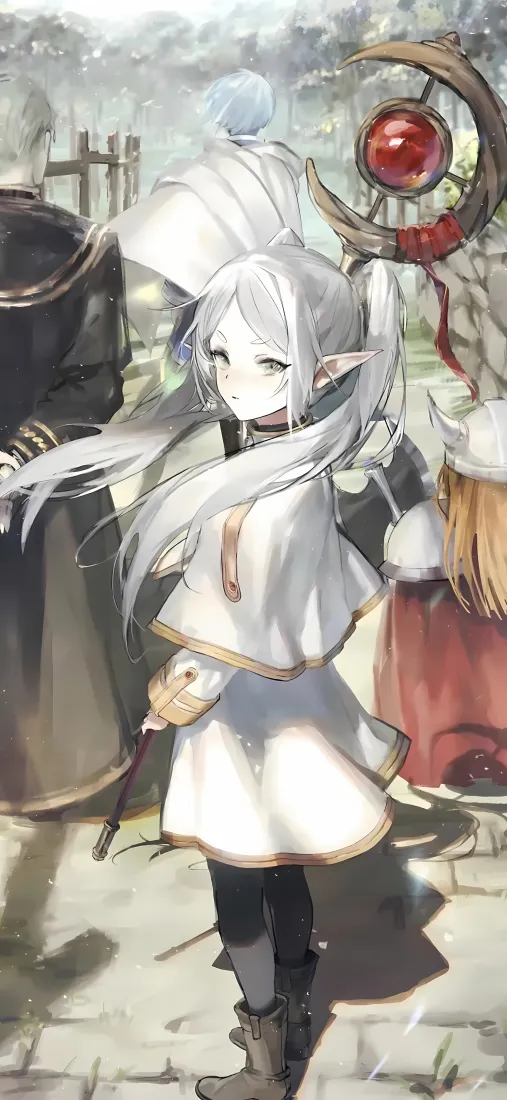 芙莉莲手机壁纸｜葬送的芙莉莲户外背景图片 - 精灵魔法师少女「哲风壁纸」
