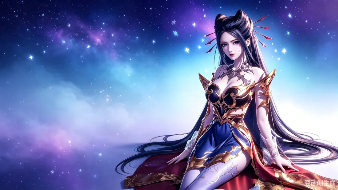3k焰灵姬壁纸｜星空古风背景图片 - 天行九歌国漫女神「哲风壁纸」
