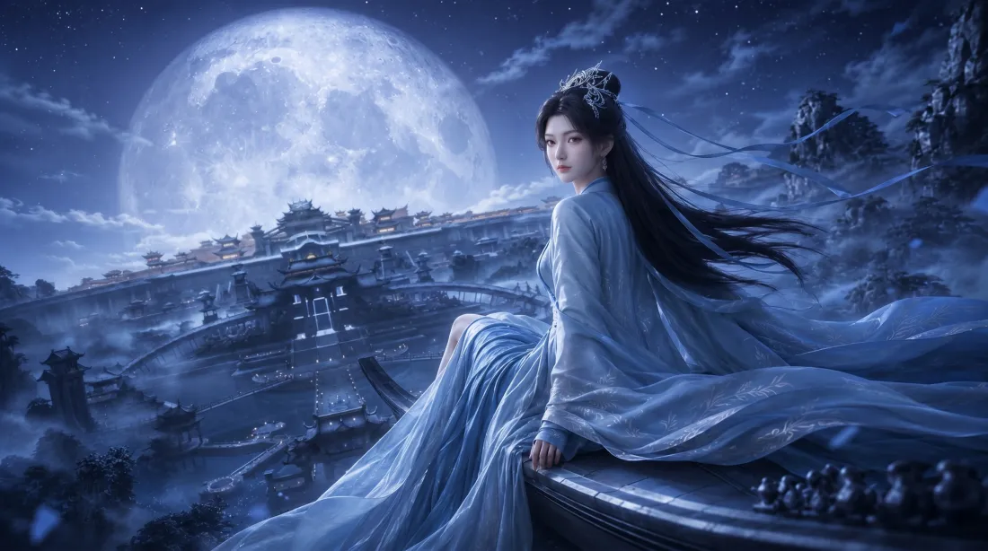6k南宫婉壁纸｜月夜仙侠古风背景图片 - 凡人修仙传「哲风壁纸」