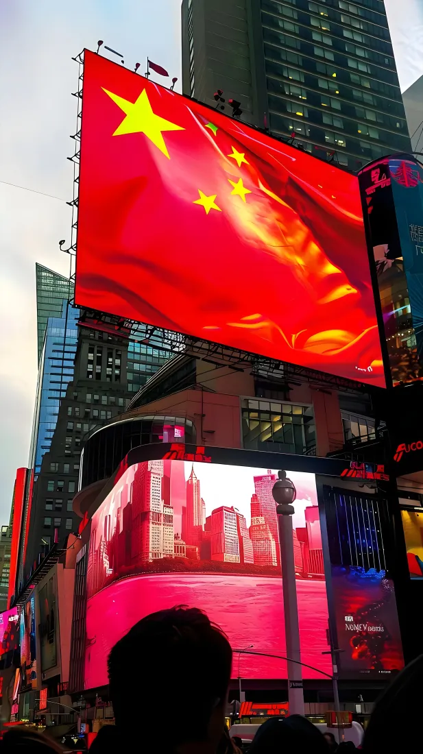 五星红旗手机壁纸｜城市户外大屏背景图片 - 爱国主题「哲风壁纸」