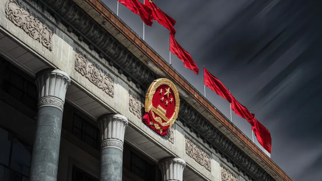 9k人民大会堂壁纸｜国徽红旗背景图片 - 爱国主题「哲风壁纸」