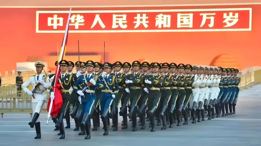 9k三军仪仗队壁纸｜国庆阅兵背景图片 - 爱国主义情怀「哲风壁纸」